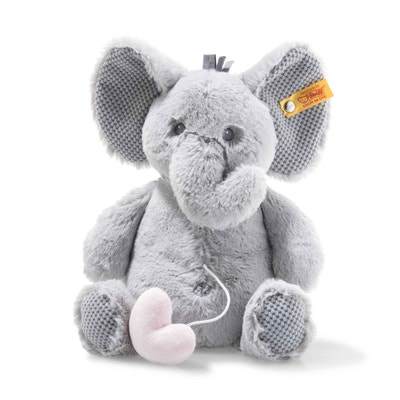 Soft Cuddly Friends Ellie Elefant Spieluhr, 26 cm, hellgrau