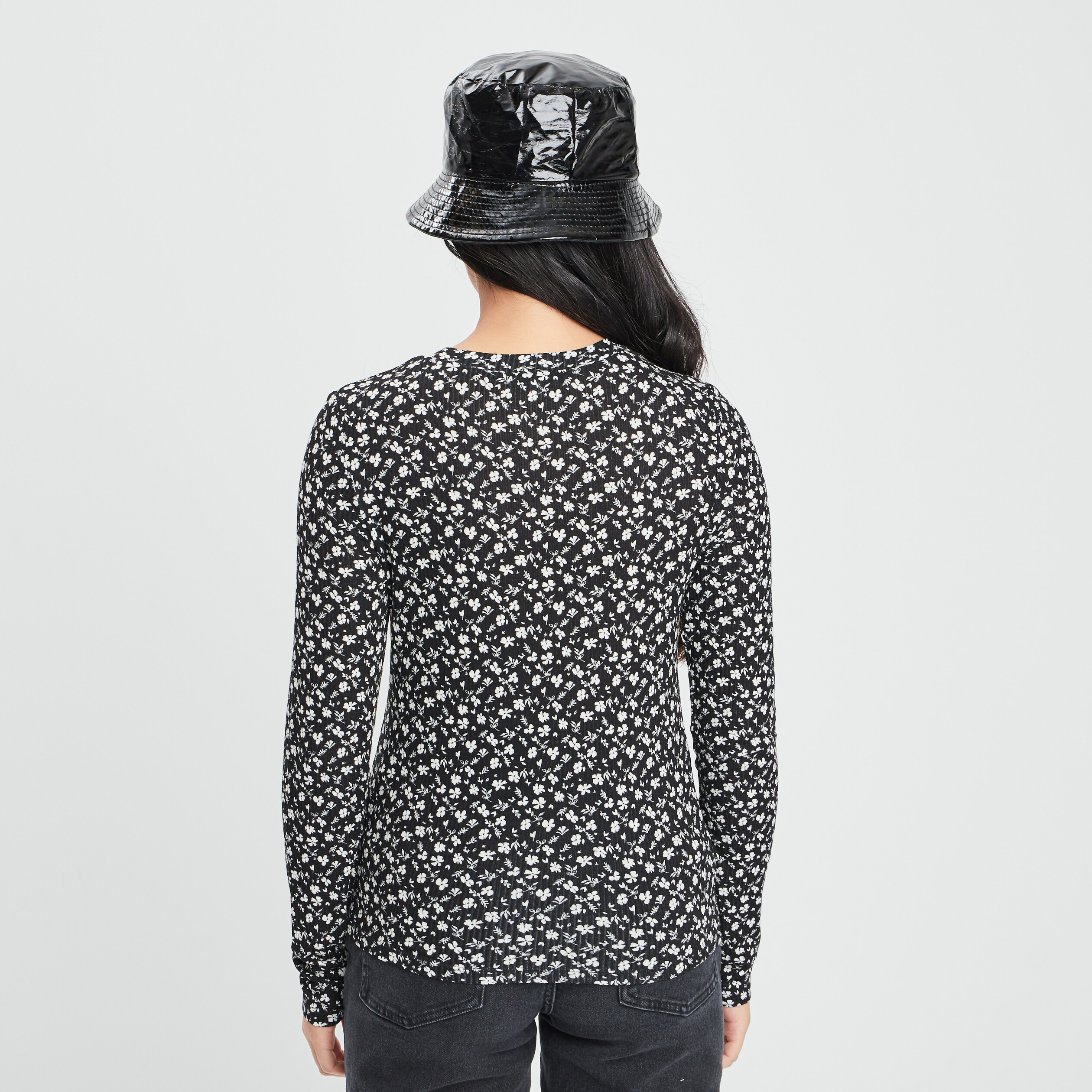 T-shirt manches longues noir femme | La Halle