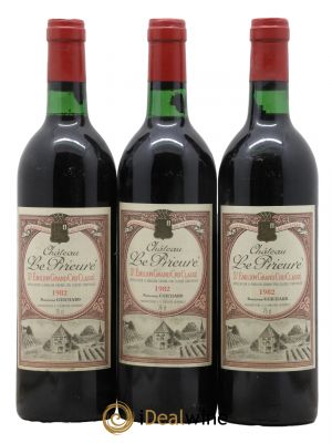 Château le Prieuré Grand Cru Classé  1982 - Lot de 3 Bouteilles