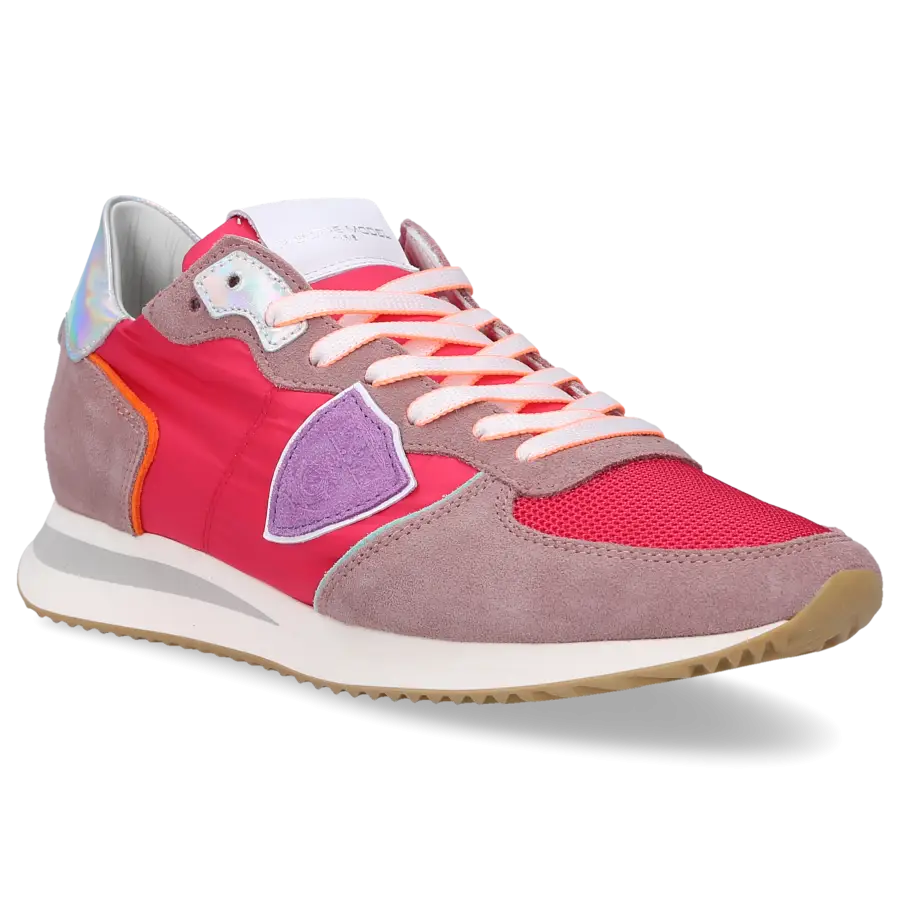 Philippe Model - Sneaker low TRPX LOW Kalbsleder Textil - pink