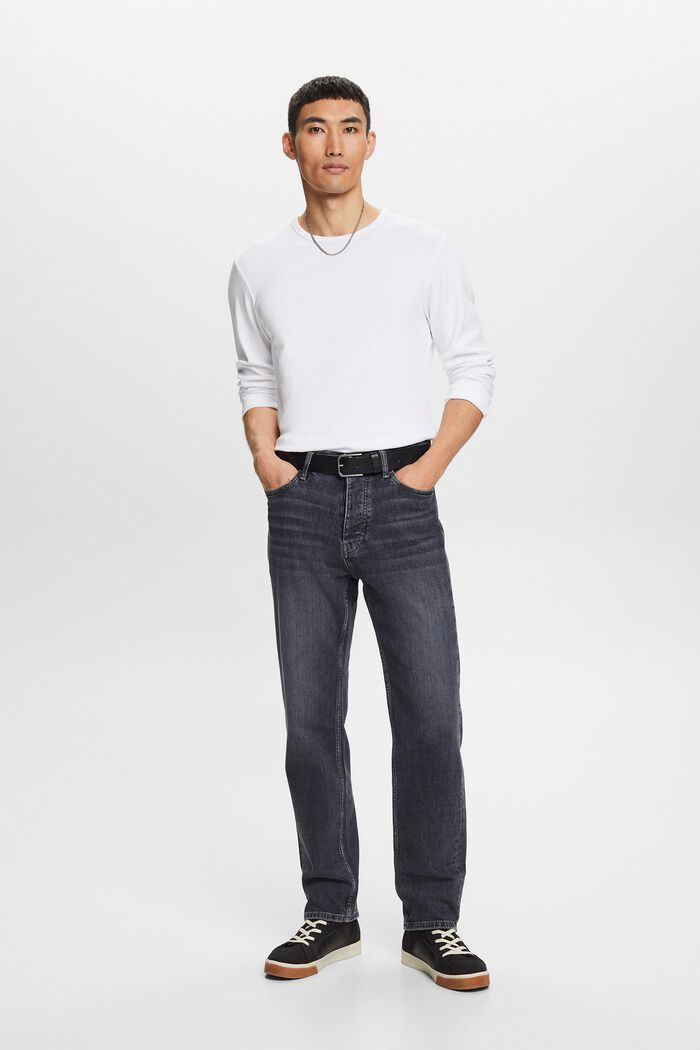 Lockere Retro-Jeans mit mittlerer Bundhöhe