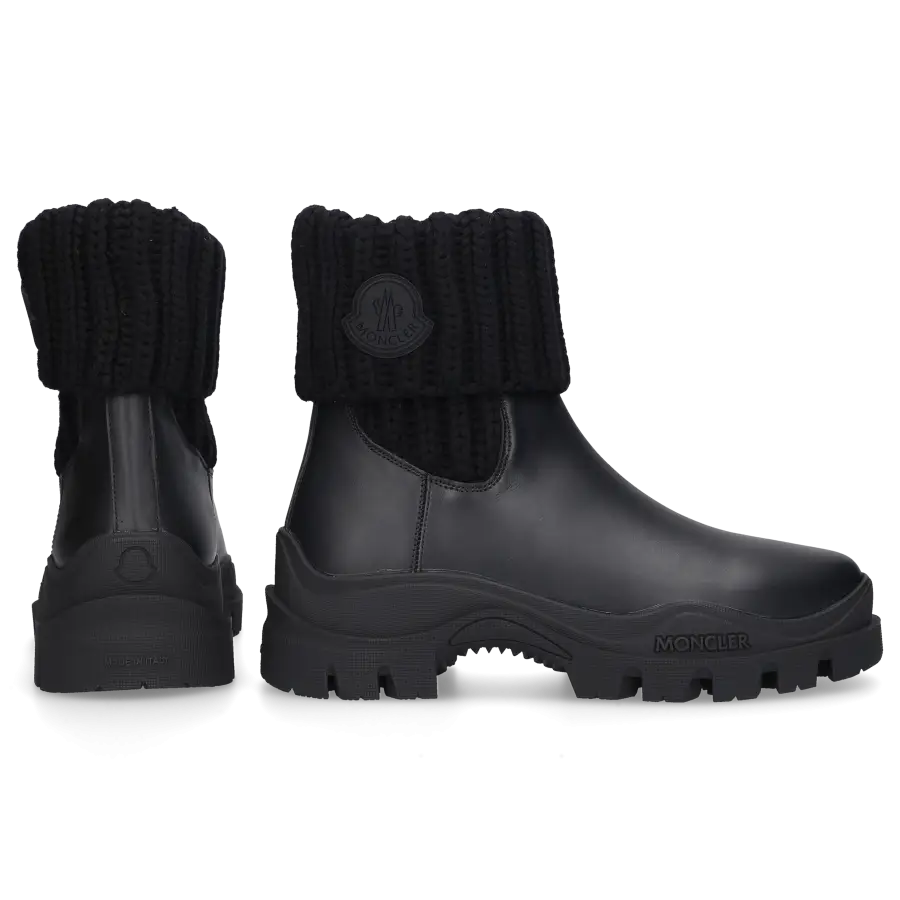 Moncler - Klassische Stiefeletten LARUE CUFF Kalbsleder - schwarz
