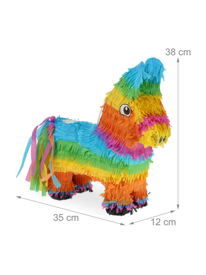 relaxdays Pinata in Bunt - (B)35x (H)38 x (T)12 cm günstig kaufen onesize