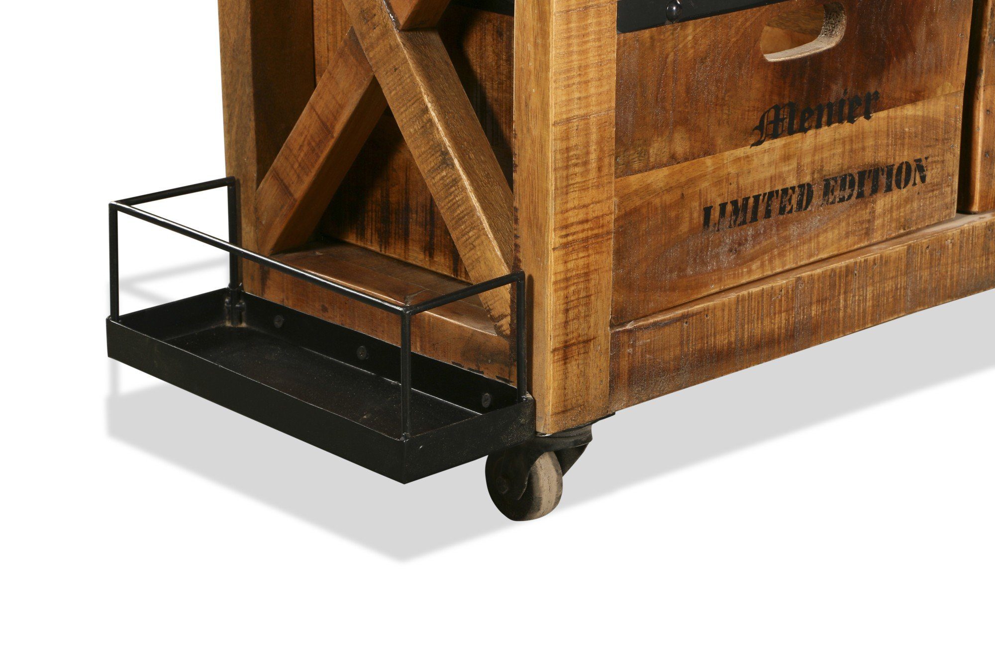 INTERIA Home & Living Barschrank Barschrank RAVI Bar Schrank Kommode Sideboard Holz Mango