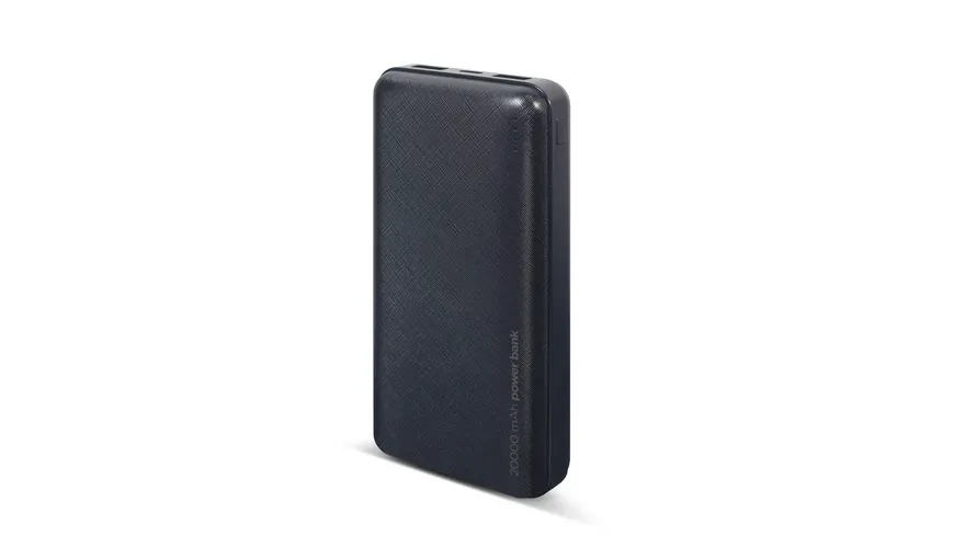20000 mAh power bank, black