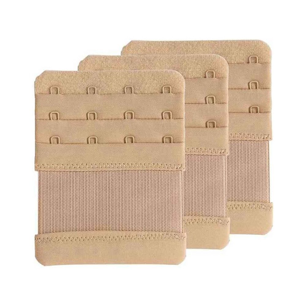 Tian Dee BH-Verlängerung BH-Verlängerung 4 Haken Damen BH-Verlängerer, 3 Stück