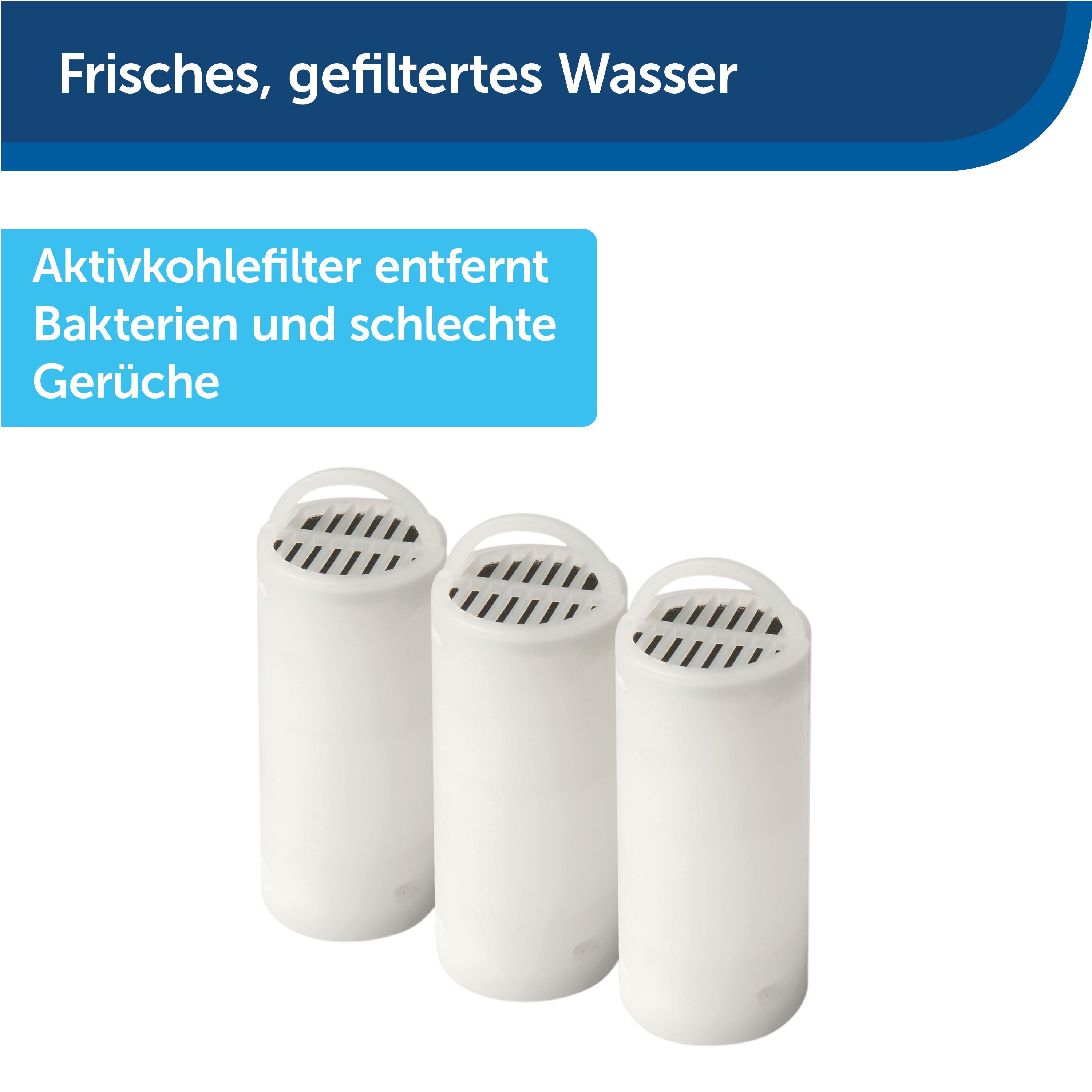 PetSafe Trinkbrunnen PetSafe Kohlefilter, 3er Pack
