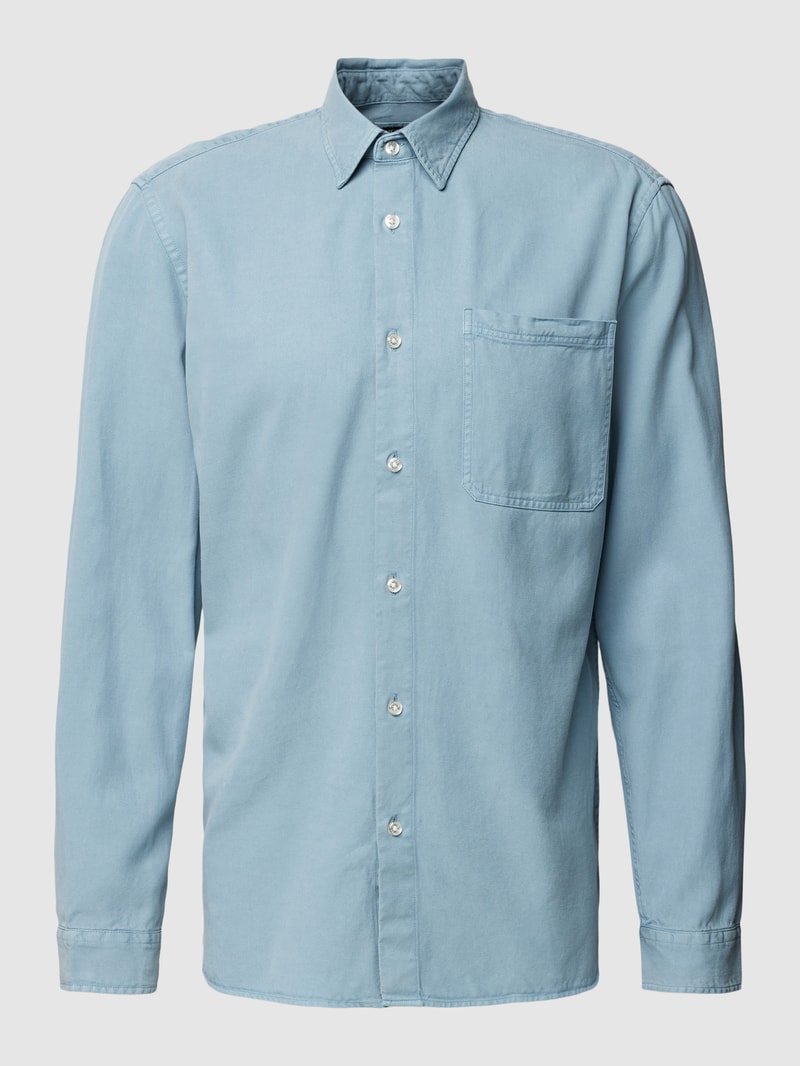 Freizeithemd im Denim-Look in rauchblau