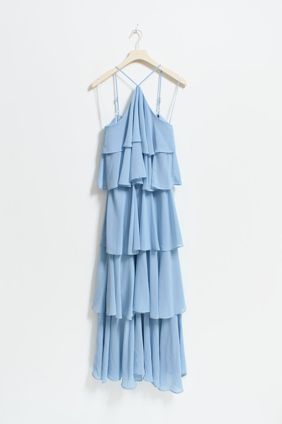Frill maxi dress