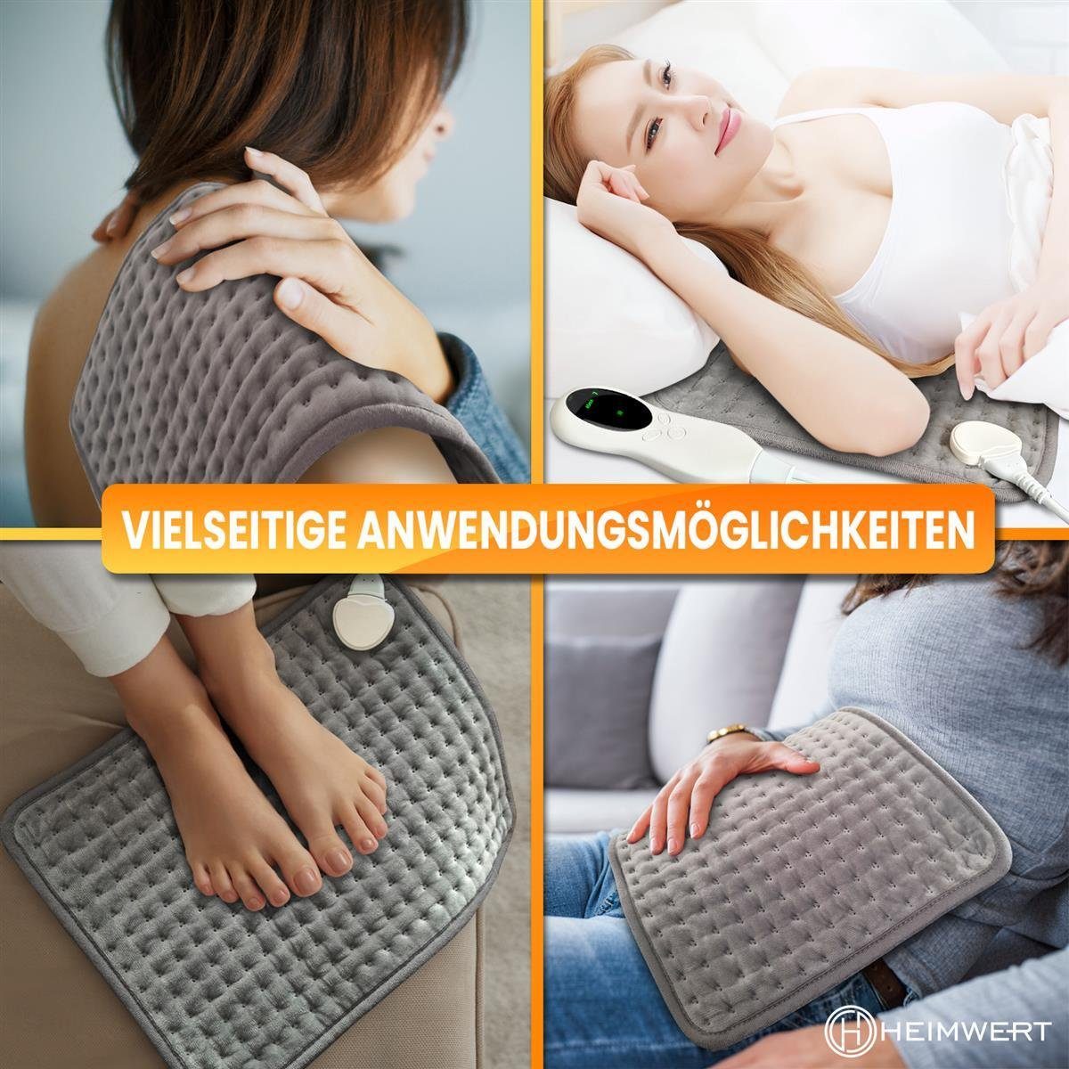 HEIMWERT Heizkissen Wärme-, Heizkissen mit Abschaltautomatik