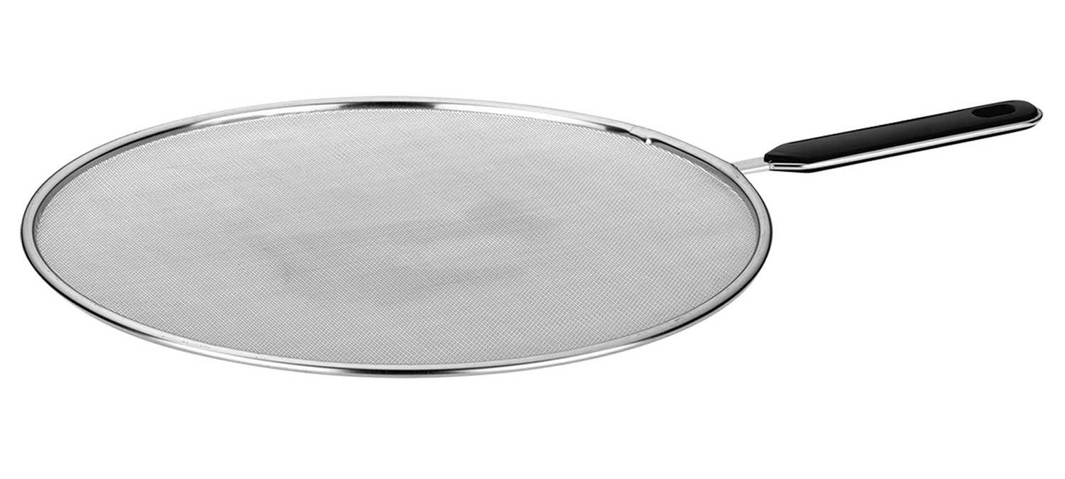 kela Auflaufform Spritzschutz COSIMA, Grau, Ø 29 cm, Edelstahl 18/10