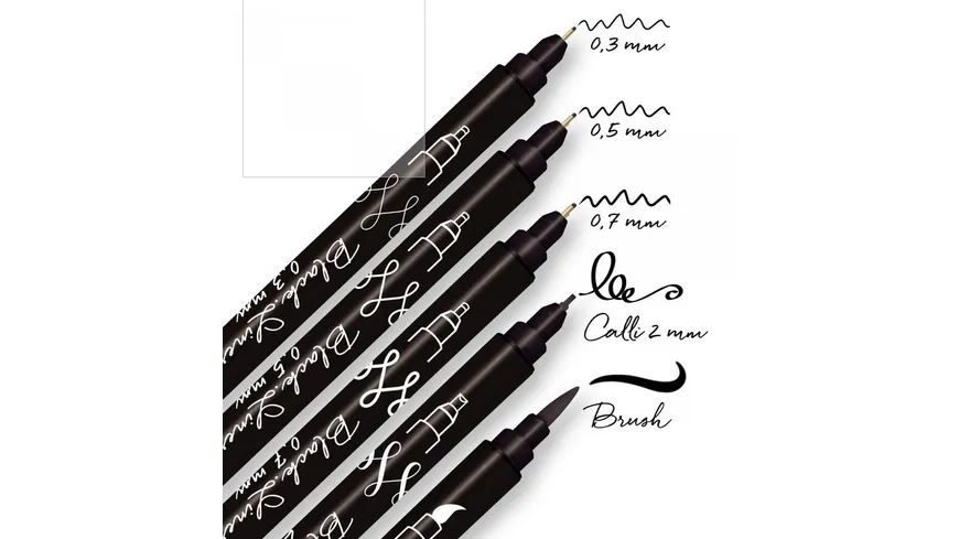 ONLINE Black Lettering 5-er Set