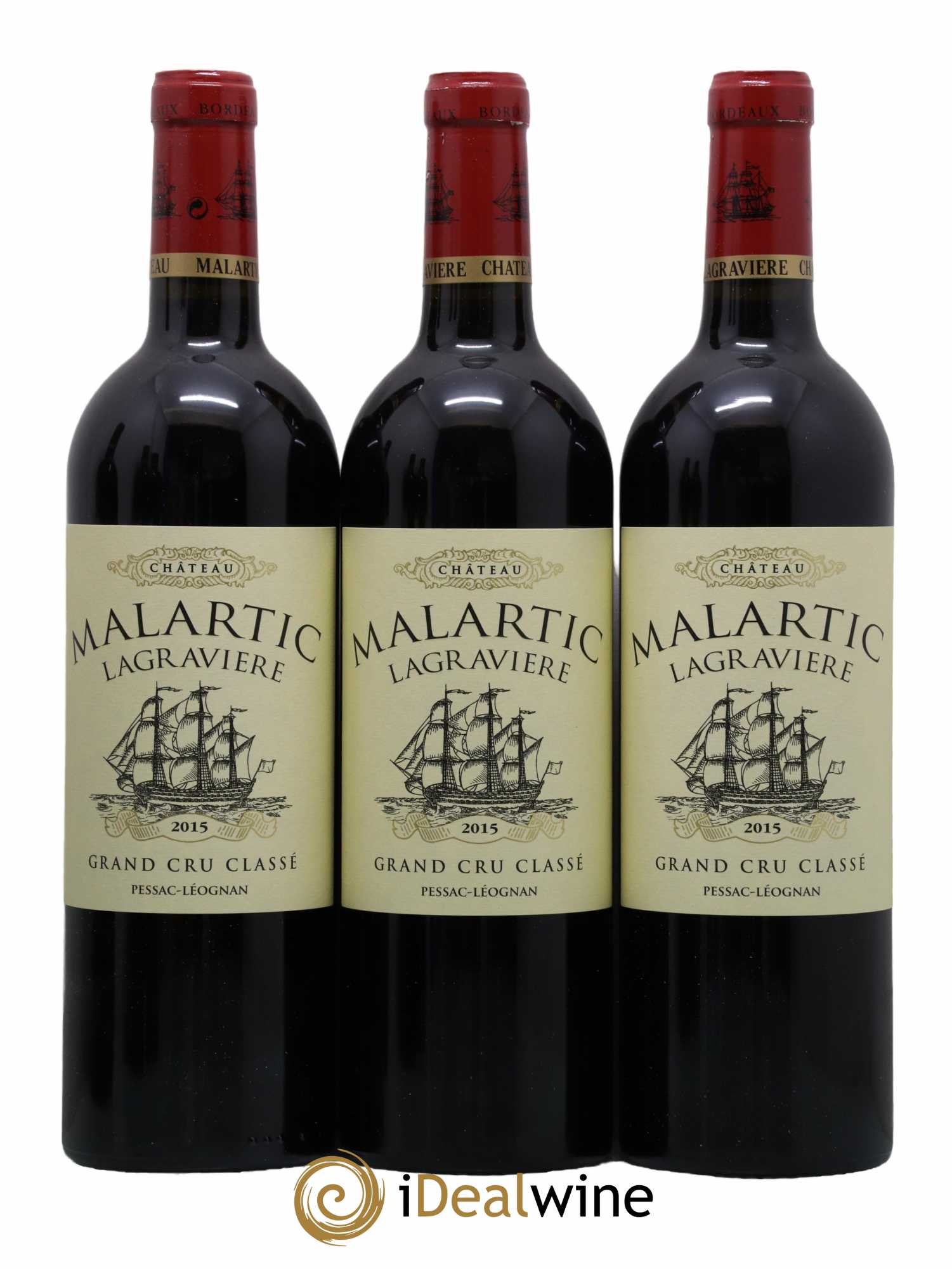 Château Malartic-Lagravière Cru Classé de Graves  2015 - Lot de 6 Bouteilles
