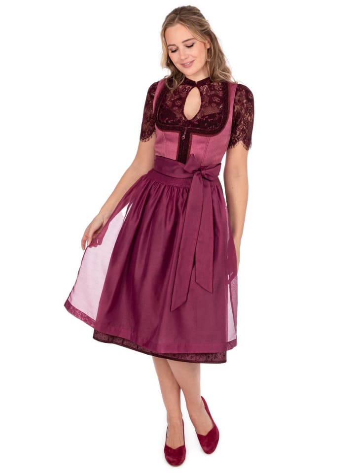 KRÜGER Midi Dirndl 114166 in schwarz günstig kaufen