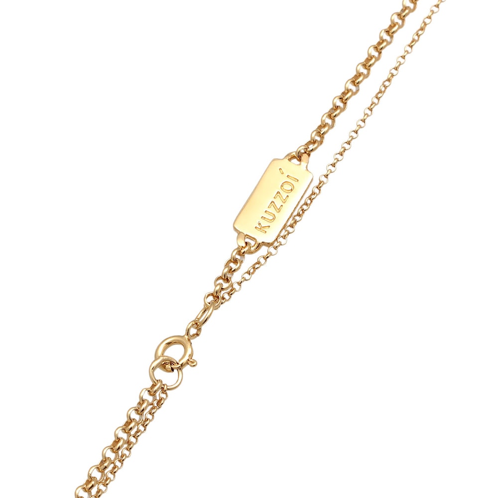 KUZZOI KUZZOI Collier Hommes Couches Pendentif boussole en argent sterling 925 collier