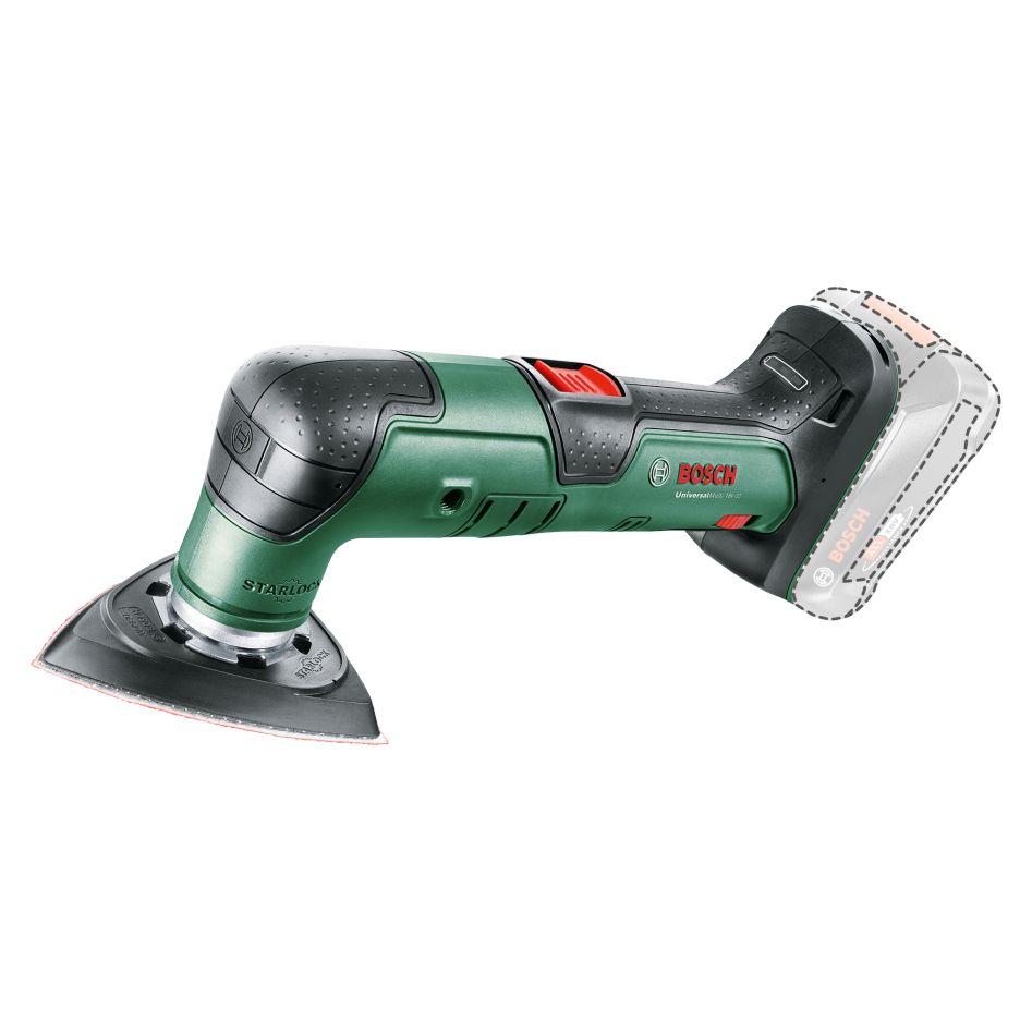 Bosch Green 0603105000 UniversalMulti 18V-32 Бежични сет вишенаменског алата без батерија и пуњача у кутији
