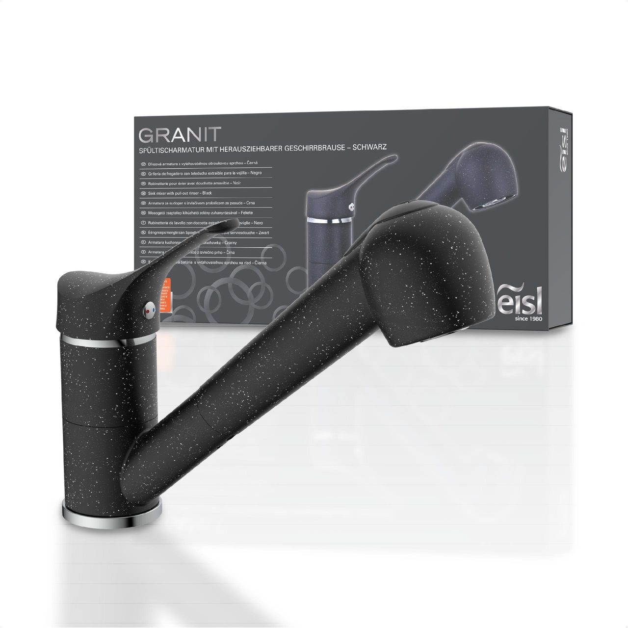 Eisl Spültischarmatur GRANIT, Schwarz