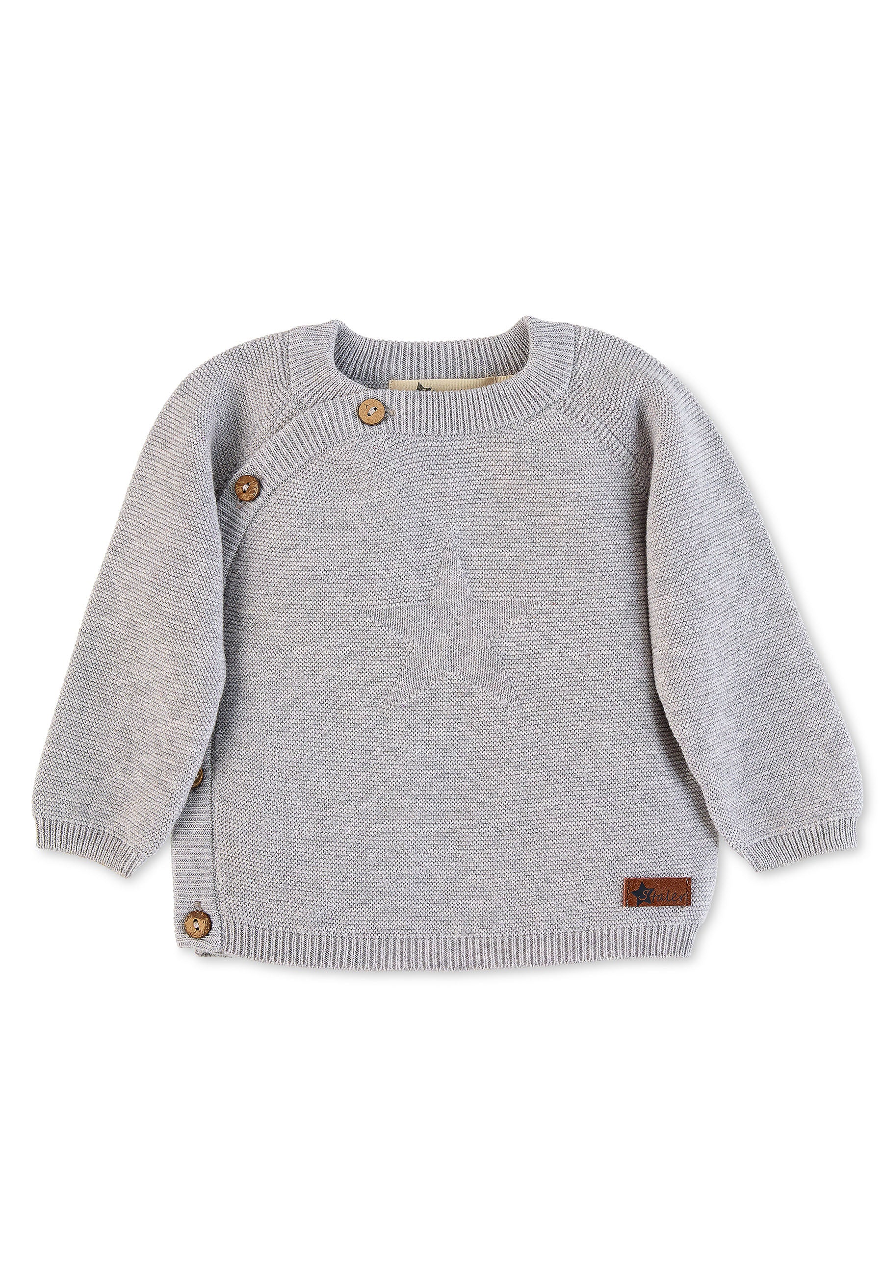 GOTS Strick-Jacke uni in Grün, Marine oder Grau