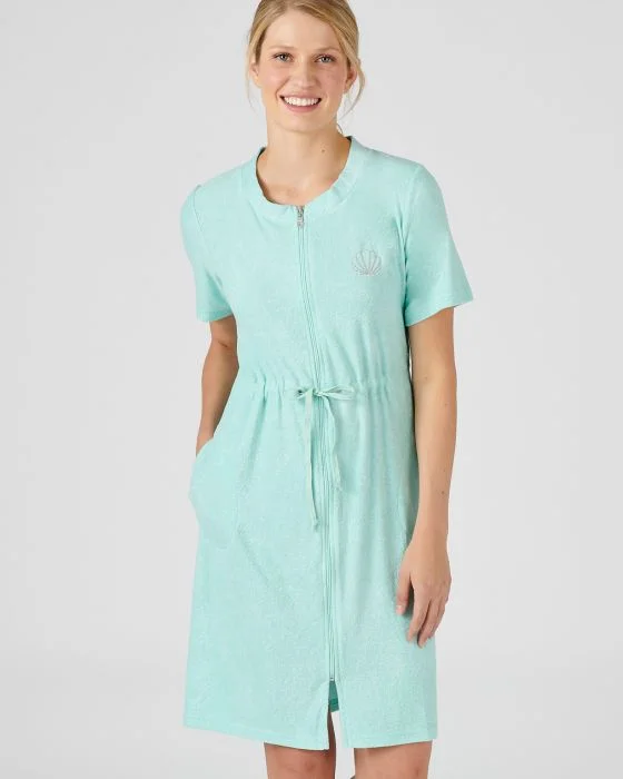 Robe de détente zippée en éponge