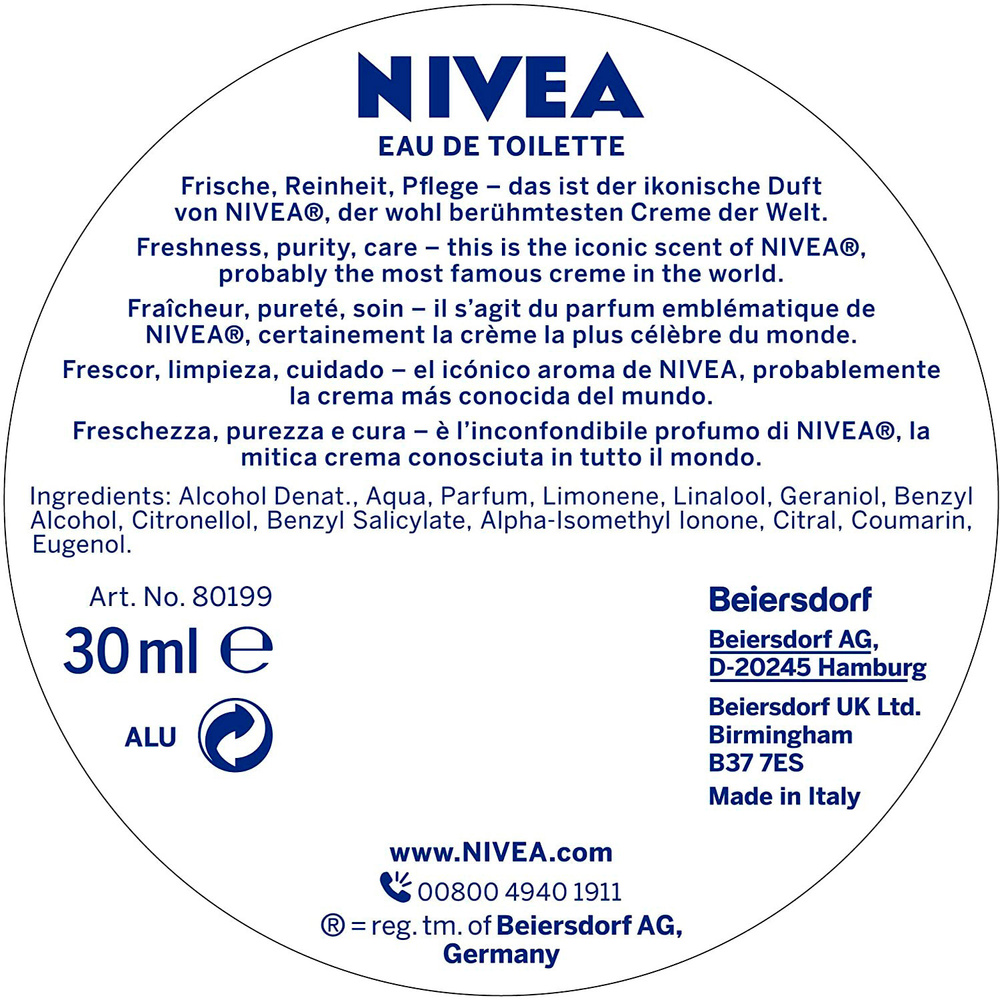 nivea Eau de toilette NIVEA 30ml Eau de toilette