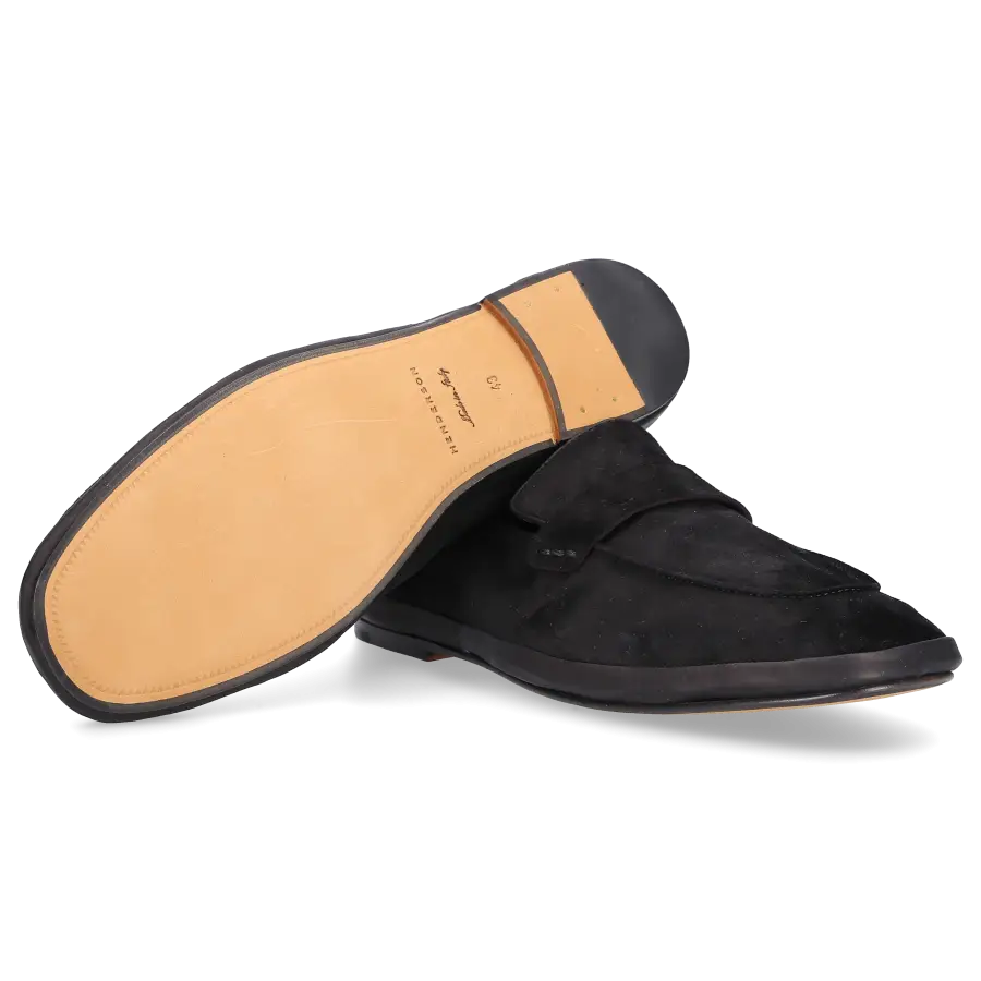 Henderson - Loafer ERNESTO Veloursleder - schwarz
