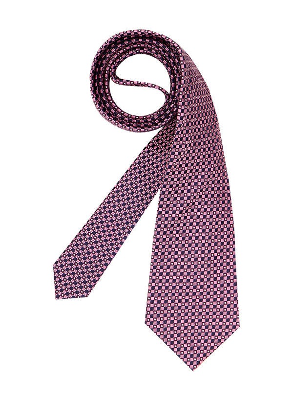 LANVIN, Krawatte, Seide, violett-rosa gemustert