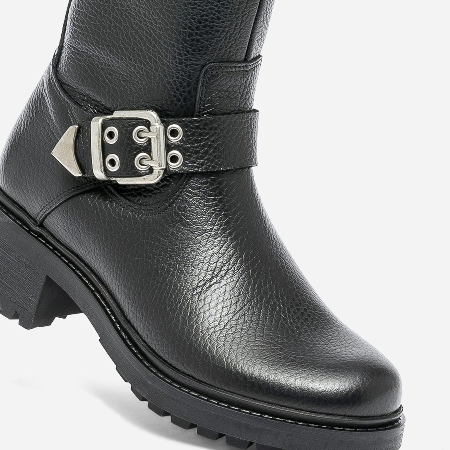 Botte TEXTO noire en cuir