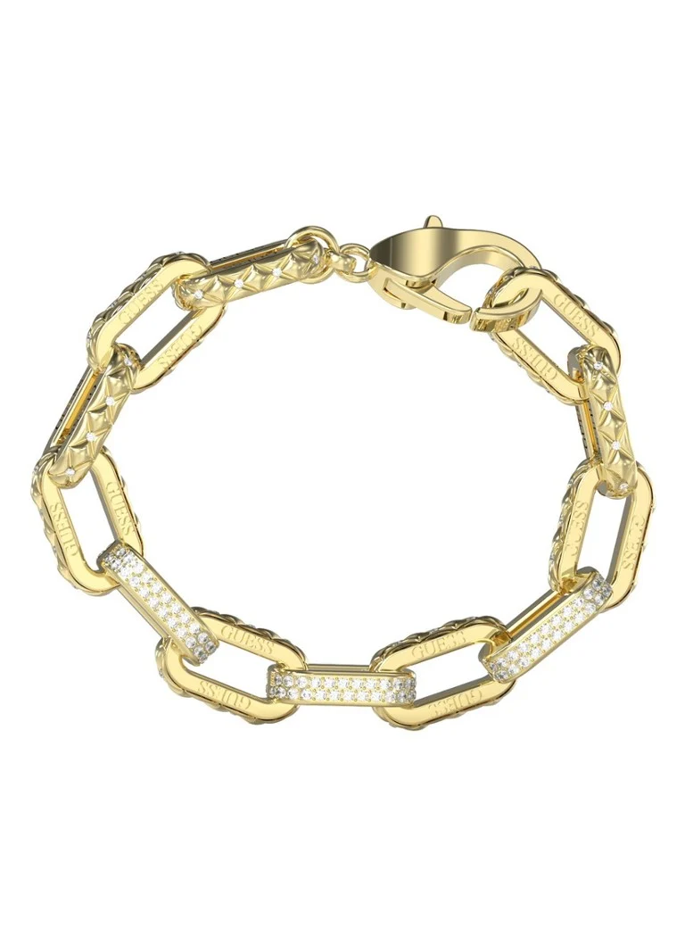 GUESS Link bracelet with crystal JUBB04579JWYGS
