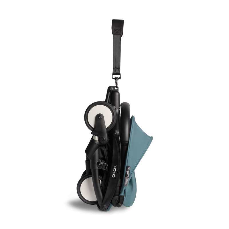 Poussette yoyo2 4 roues châssis noir assise 6+ aqua Babyzen