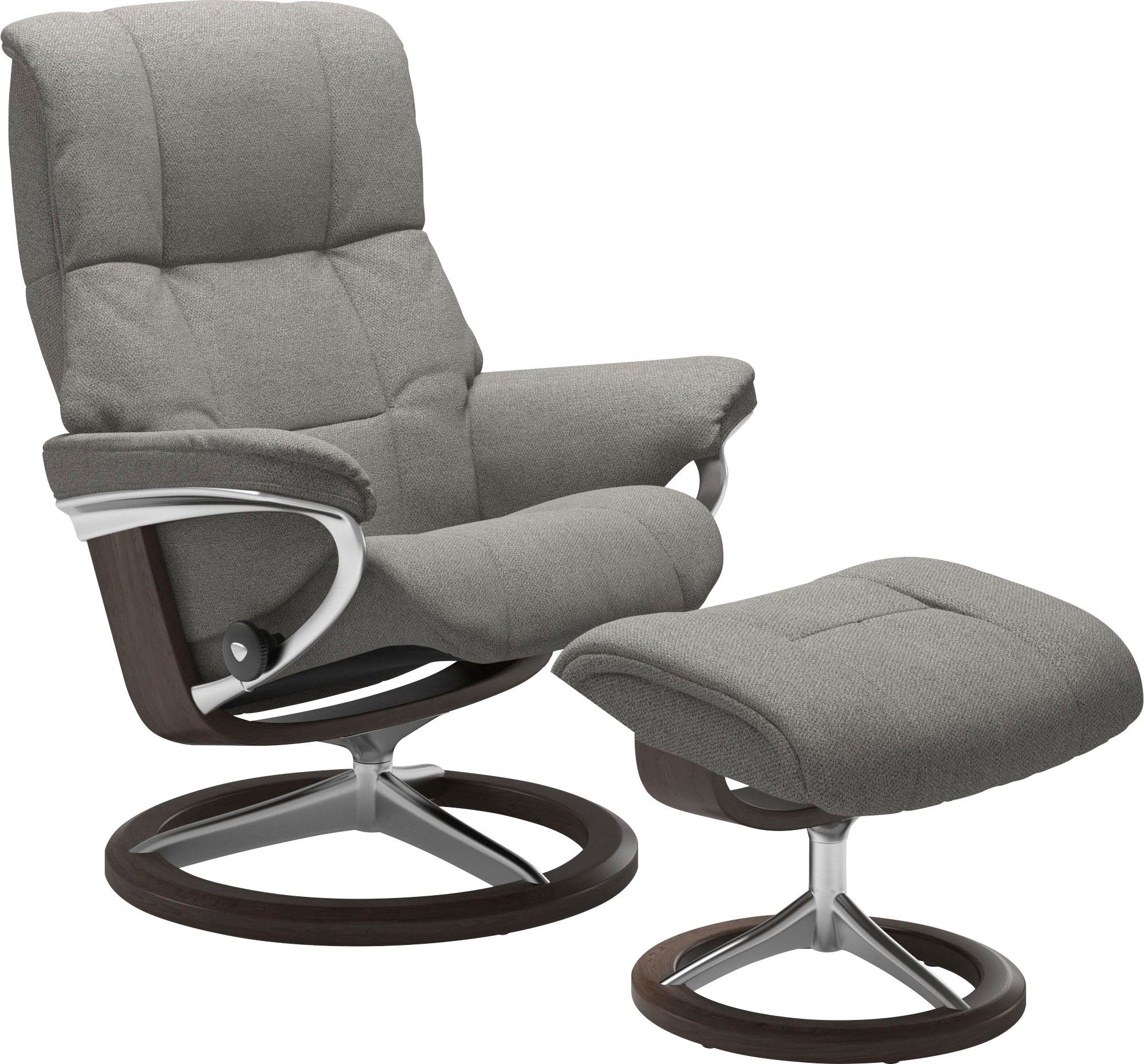 Stressless® Relaxsessel Mayfair (Set, Relaxsessel mit Hocker), mit Hocker, mit Signature Base, Größe S, M & L, Gestell Wenge