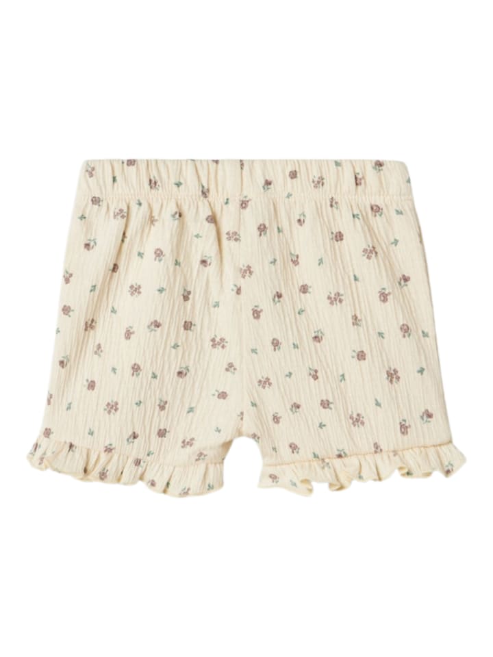 name it Baby Shorts Jannis Flowers in Beige günstig kaufen