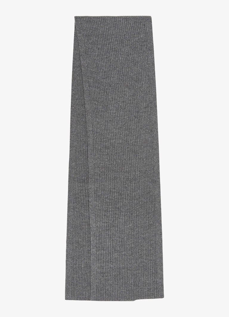 Sciarpa a coste in lana Reiss, 210 x 25 cm