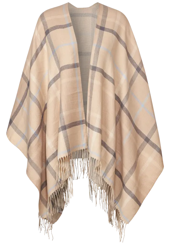 CECIL Kariertes Doubleface Cape