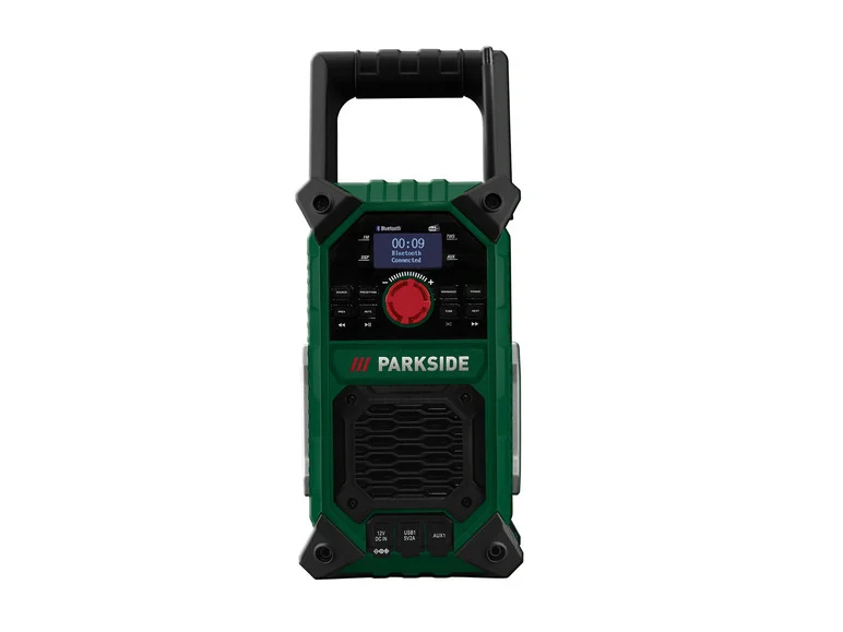 Rádio sem fio para canteiro de obras PARKSIDE® PBRA 20-Li B2, 20 V