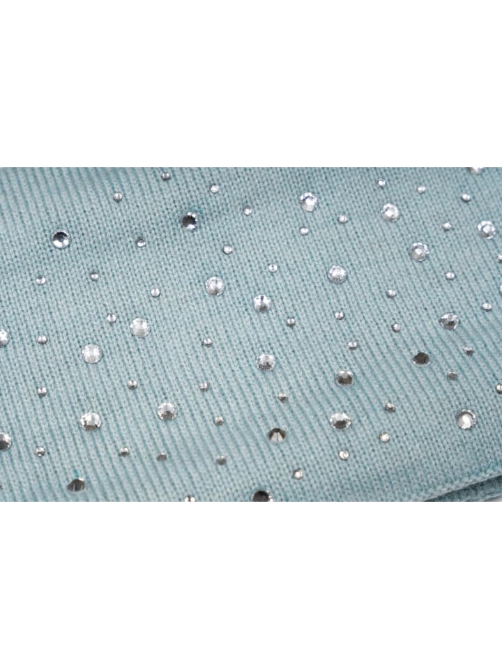 styleBREAKER Feinstrick Stirnband in Eisblau günstig kaufen onesize