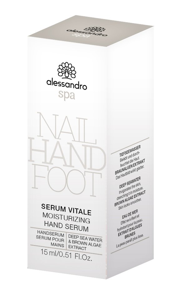 Alessandro Handpflege Serum Vitale Mosturizing Hand Serum Deep Sea Water & Brown Algae Extract