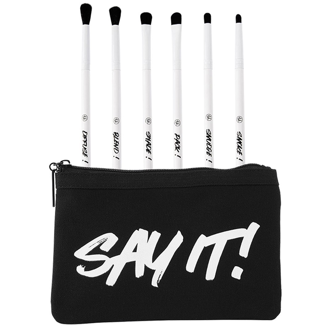 SAY IT! - 6 Piece Eye Brush Set with Bag