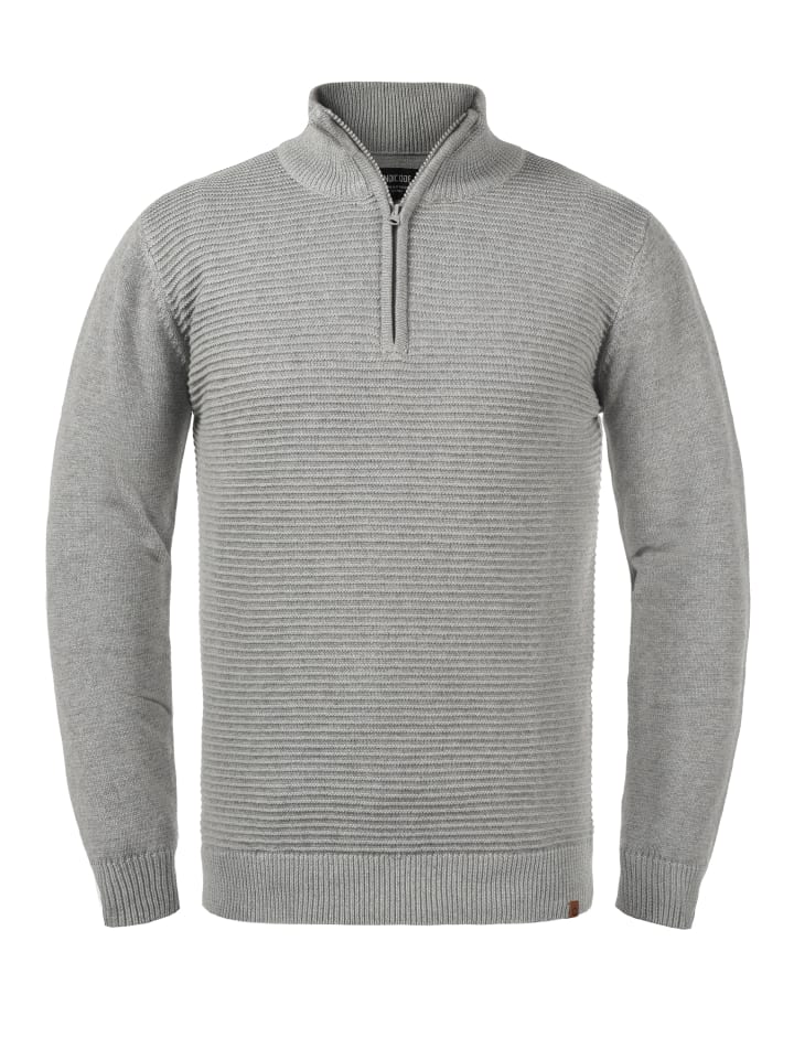INDICODE Troyer IDRichard 35421MM Strickpulli mit Stehkragen in Grau günstig kaufen