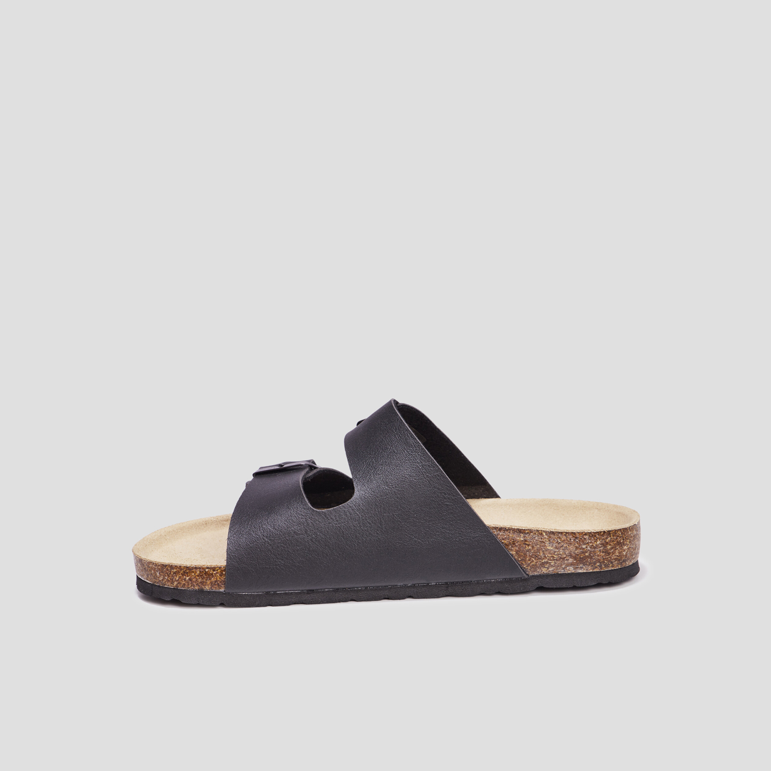 Mules avec boucles Goaleres noir homme | La Halle