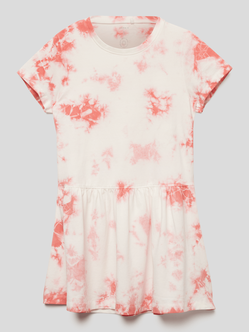 Kleid im Batik-Look in pink
