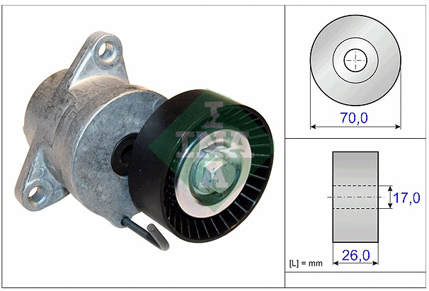 SNR Spannrolle Opel GA353.68 - ATU