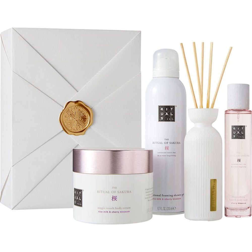 Rituals Pflege-Geschenkbox The Ritual of Sakura Geschenkbox Large Körperpflegeset Luxusprodukte, 4-tlg.