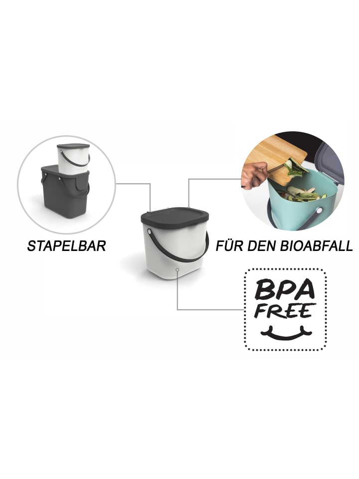 Rotho Recycling Müllsystem 6 l ALBULA günstig kaufen onesize