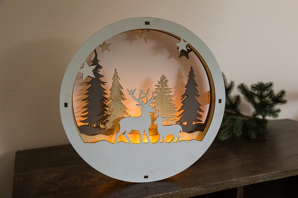 MyFlair LED Weihnachtsszene 