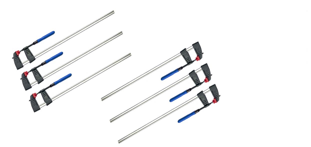 Vago-Tools 6x Schraubzwinge 500 x 120 mm Klemmzwinge Schnellspannzwinge Zwingen