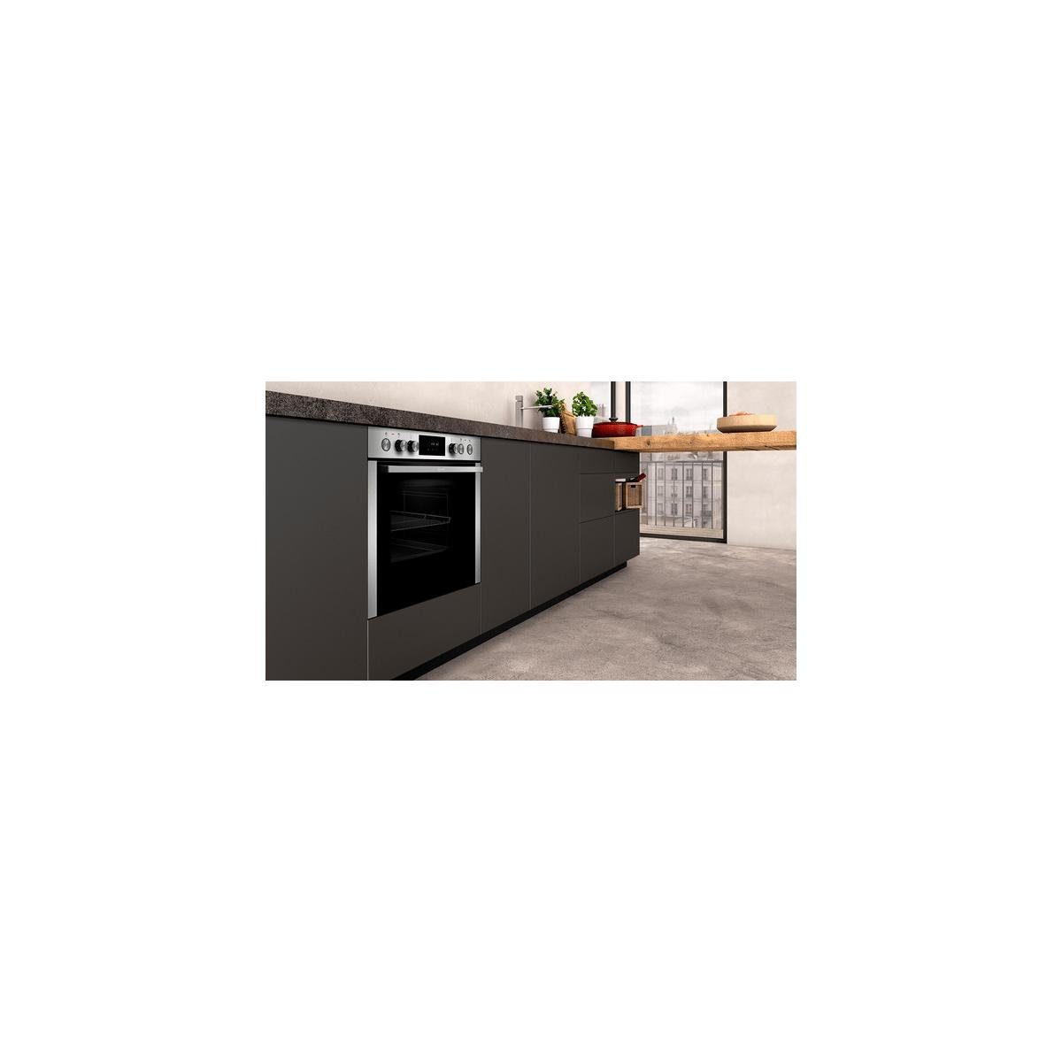 NEFF Einbaubackofen E2CCH7AN1, mit Teleskopauszug nachrüstbar, Pyrolytisch und Hydrolytisch, CircoTherm, Pyrolyse, EasyClean, LCD-Display
