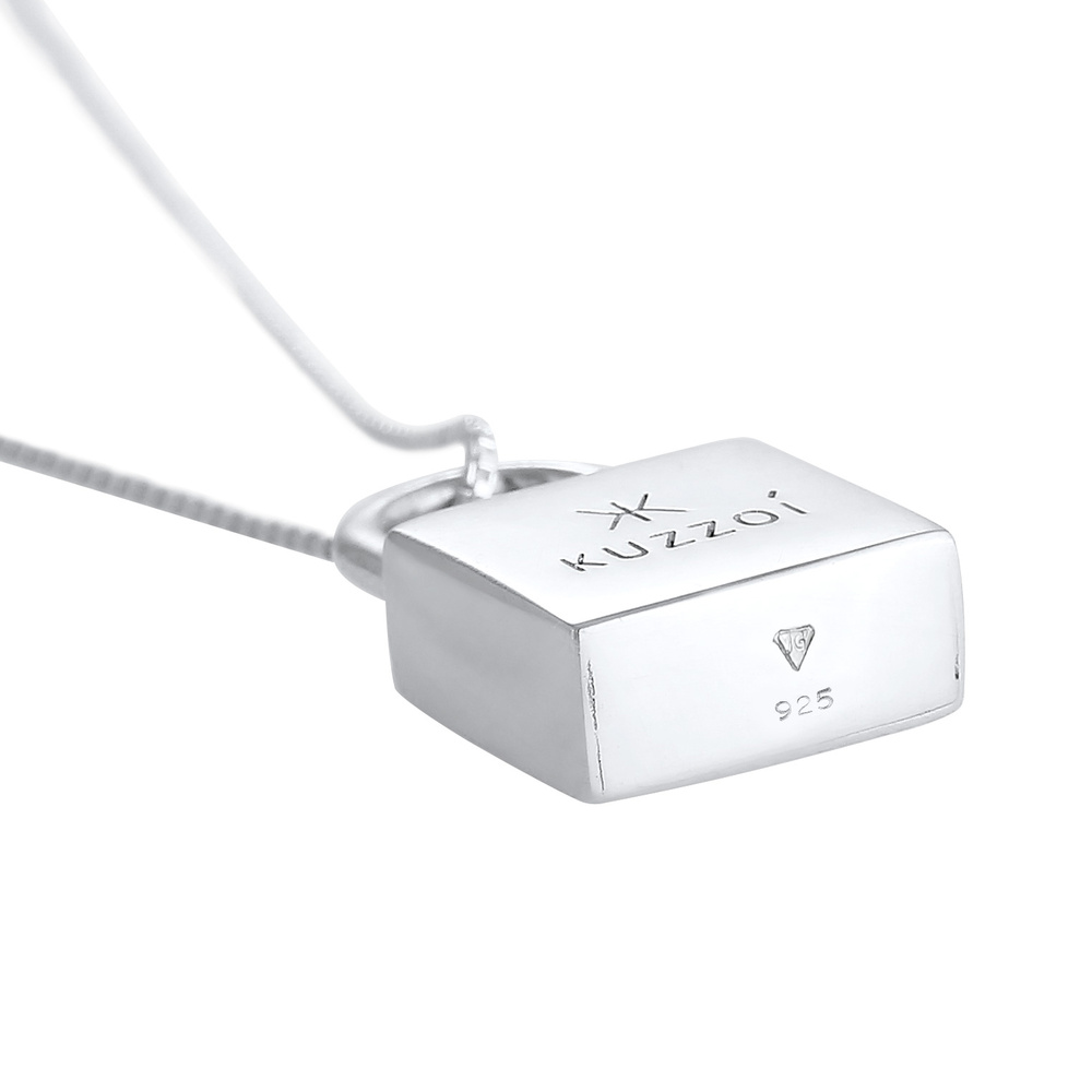 KUZZOI KUZZOI Collier Pendentif pour homme symbole de la tendance blogger en argent ster collier