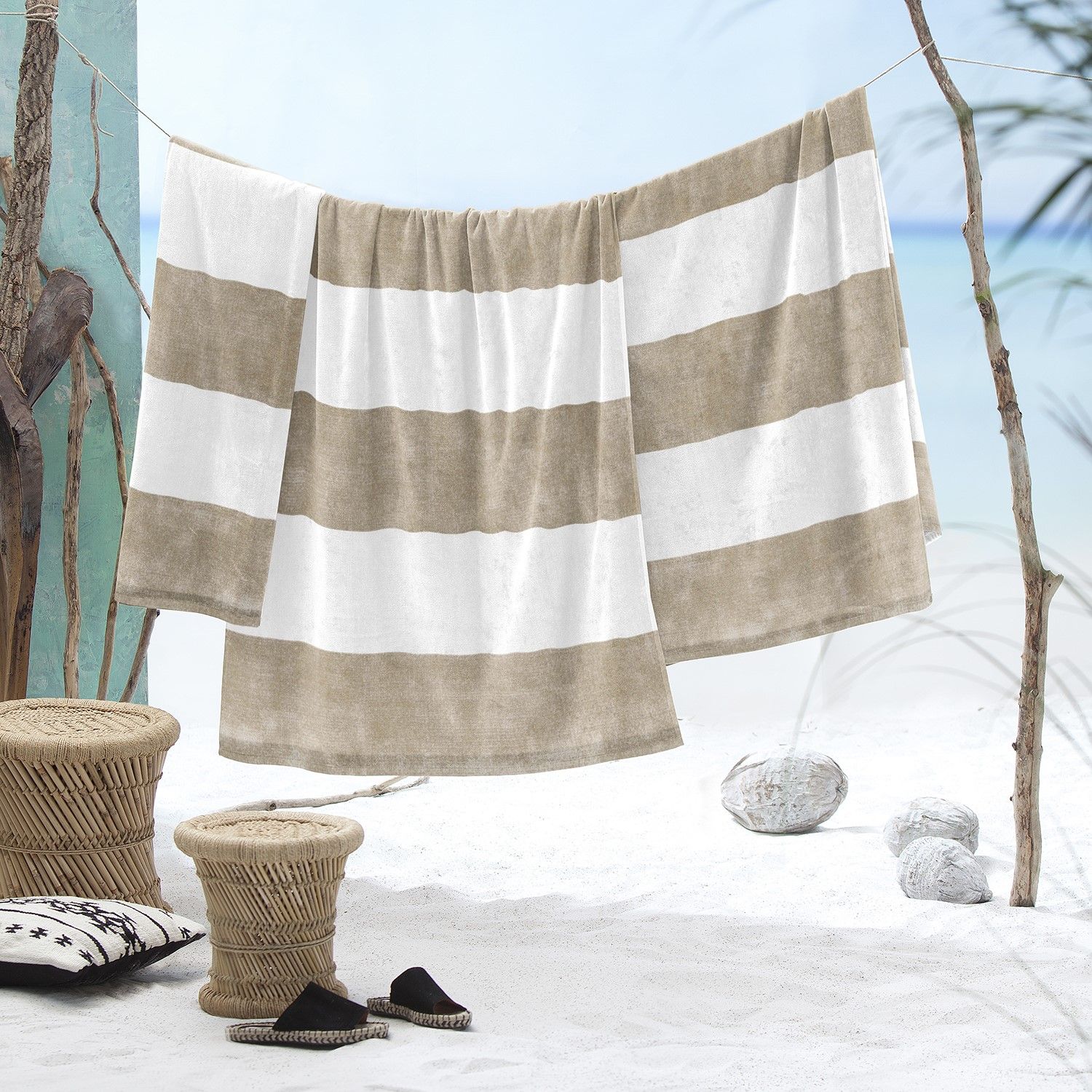Cinderella Dune Stripe Strandtuch