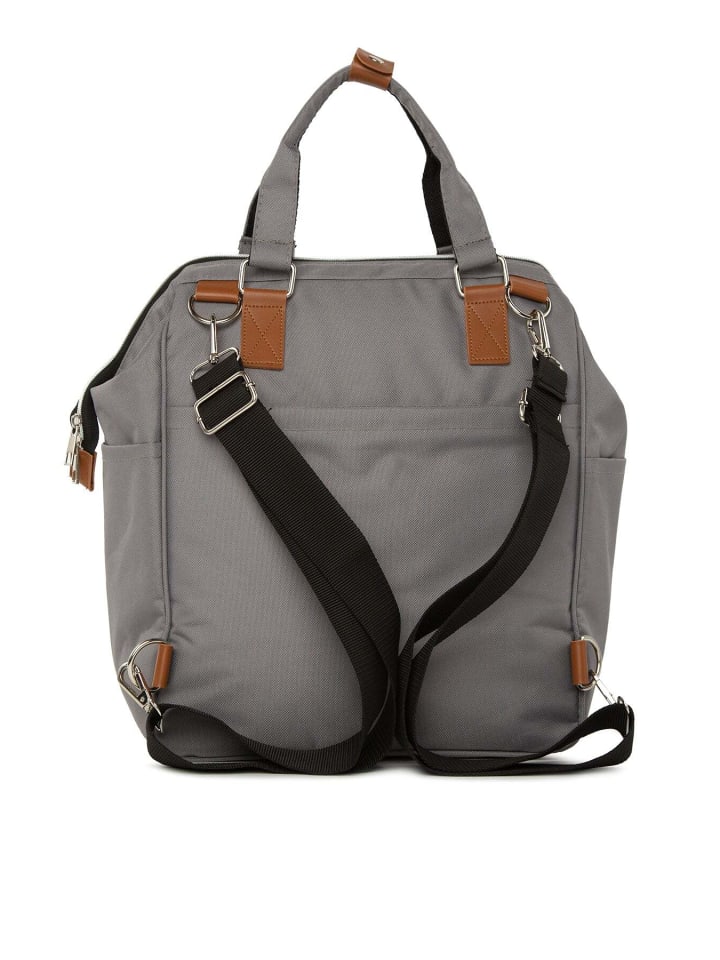 BAGmori Wickeltasche - Rucksack in Grau günstig kaufen onesize