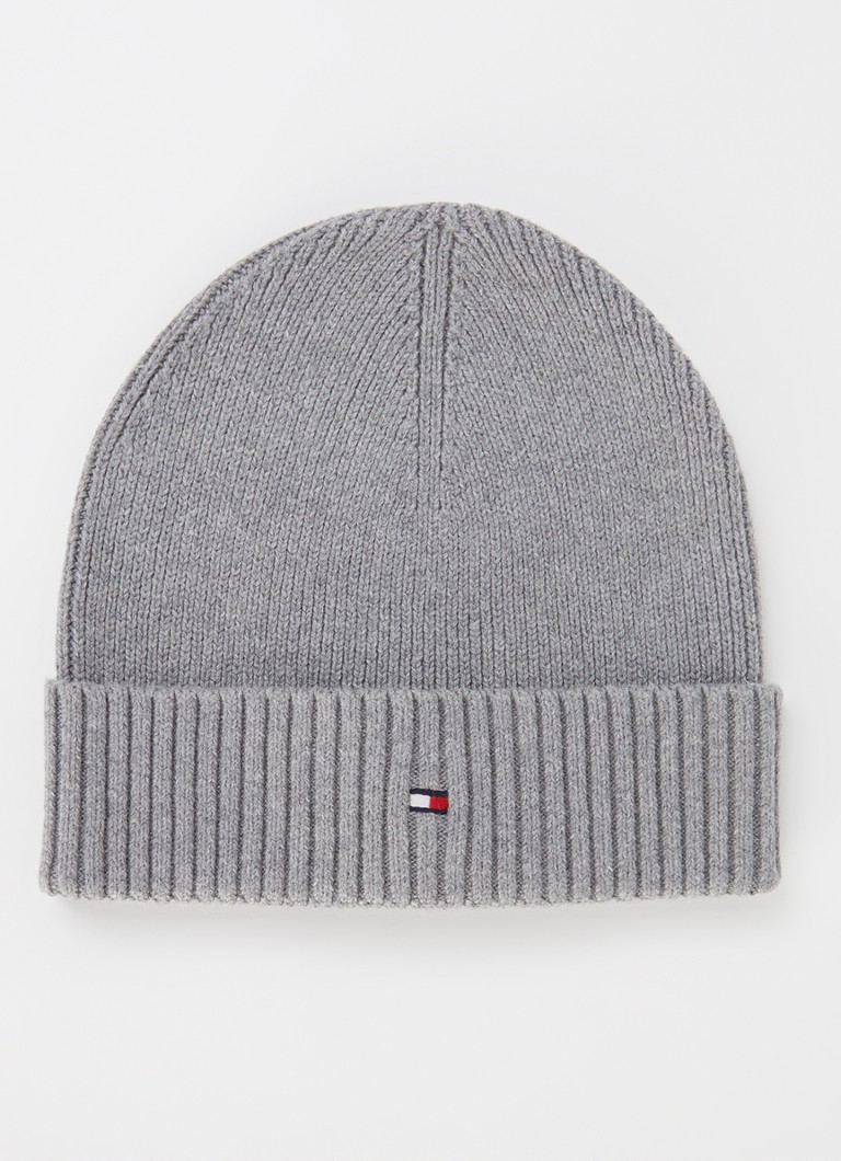 Tommy Hilfiger Flag Pima chunky knit hat with logo